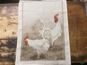 Tea towel rooster