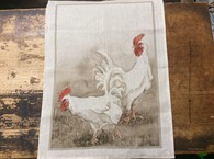 Tea towel rooster