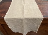 TABLE RUNNER LINEN NORVEGIA FRAYED