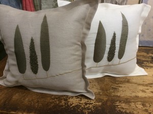 pillow 40 x 40 with embrodery cypress ( only shell )