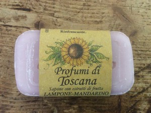 Sapone vegetale LAMPONE E MANDARINO