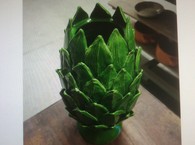 Hand Made CERAMIC ARTICHOKE Colour VERDE or cream