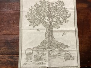 TEA TOWEL OLIVE PLANT