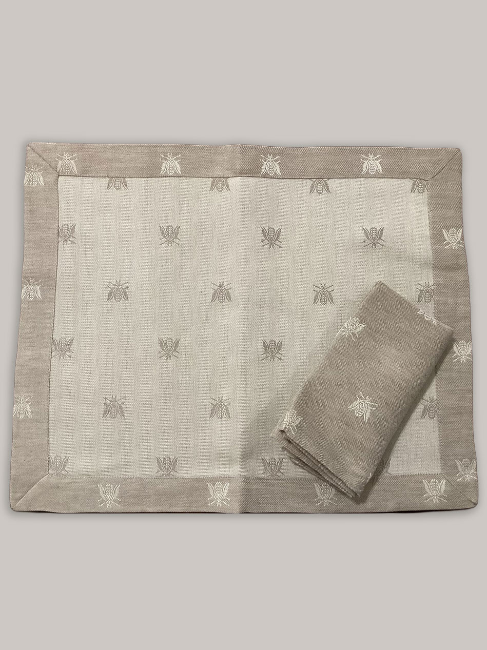 Place mat Linen 100% made in Italy by Mercantia Hand made in Toscana