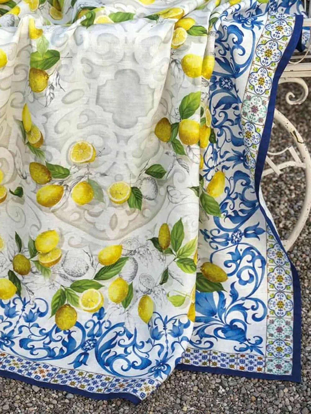 Tablecloth Linen by Mercantia Hand made in Toscana