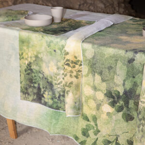 IMPRESSIONISMO   100% HEMP  TABLE CLOTH  Prewashed