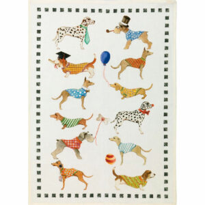 Best Friends Cani  Linen Kitchen Towel