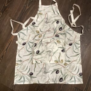 OLIVE LINEN  Apron
