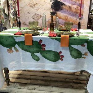 CACTUS   100% linen  TABLE CLOTH