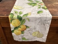 Limoncello  Linen Table Runner