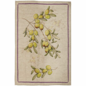 Aida verde  Linen Kitchen Towel