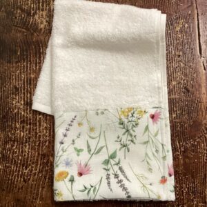 Hand towel  PRIMAVERA  100% COTTON  with border linen