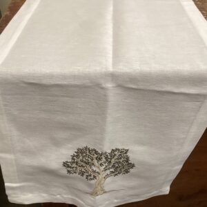 VITA 50% Linen  50% COTTON Table Runner with embroidery