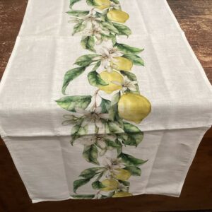LIMONI  100% LINEN   Table Runner